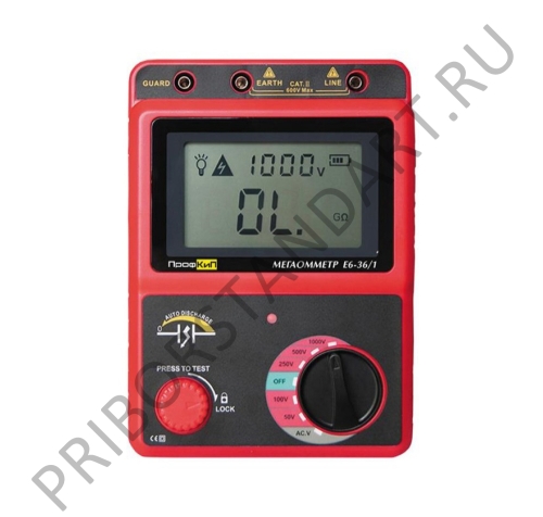 ПрофКиП Е6-36/1 мегаомметр (50 В … 1000 В)
