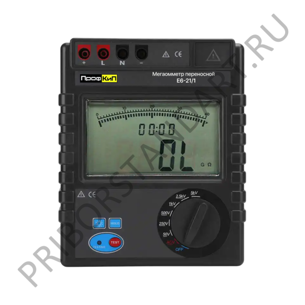 ПрофКиП Е6-21/1 мегаомметр цифровой (50В ... 5000В)