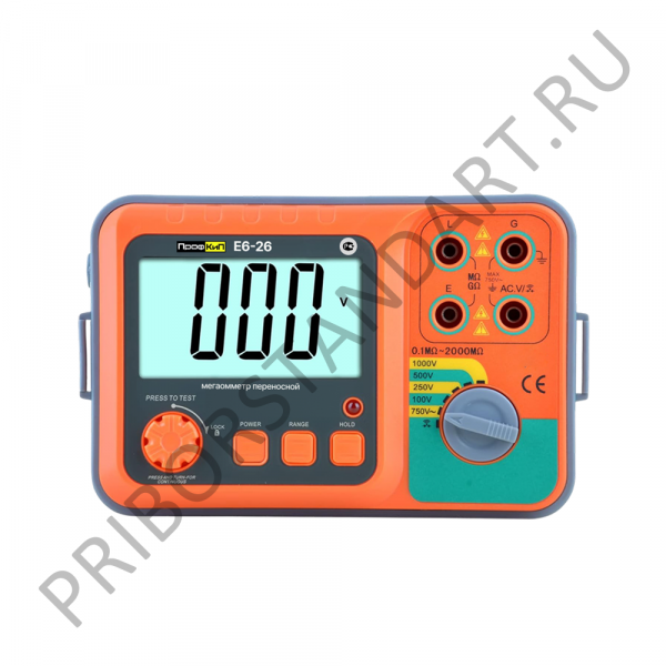ПрофКиП Е6-26 мегаомметр цифровой (100В ... 1000В)