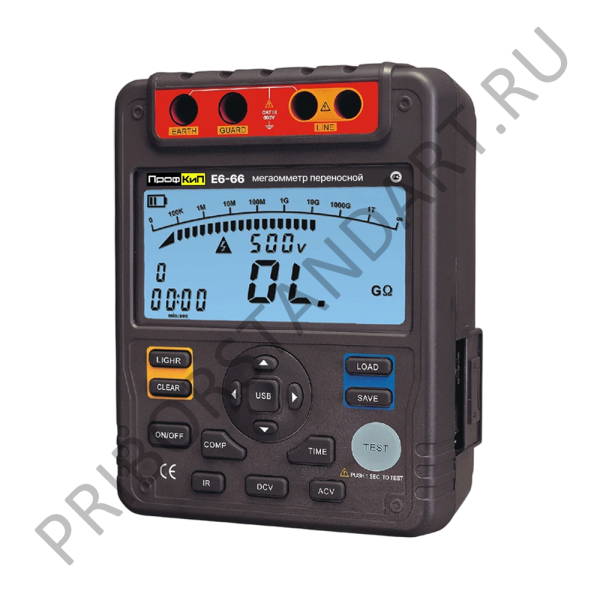ПрофКиП Е6-66 мегаомметр цифровой (500В ... 5000В)
